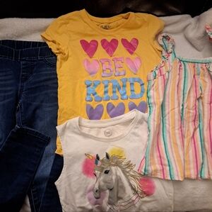 Lot Of Girls Cat JACK 7/8 Be Kind Heart Jeggings Tee Short Tank HORSE